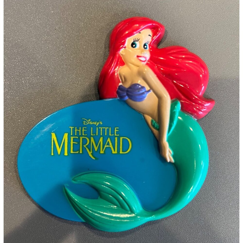 Vintage 1991 The Little Mermaid Small Compact‎ Mirror EUC, Disneyana Princesses